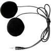 Generic Kit cuffie per casco - 4 cm Nero Dispositivo acustico Copricapo Set Audio, Stereo cablato in PVC Con Cavo di Estensione Rete Collegamento di Trasmissione Vocale stabile | Dirtbike Touring