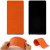 Generic Portatile pieghevole Silicone Phone Holder, supporto in alluminio flessibile per telefono, tablet e laptop, piegabile multi-angolo regolabile Desktop Mount (Arancione + Nero)