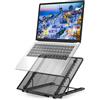Jumkeet Supporto per computer portatile, supporto per PC portatile, ventilato, portatile, regolabile, ergonomico, leggero, pieghevole, per MacBook Air Pro, PC, iPad, notebook, tablet (11-15 pollici)