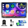 Inefala 4+64G Autoradio per VW Golf Skoda Polo Passat Tiguan Touran Android 15 con Wireless CarPlay Android Auto, 9'' Schermo per Auto Soporta GPS Bluetooth WIFI FM/RDS 32EQ SWC AHD