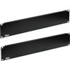 Tecmojo Pannello cieco, pannello di montaggio rack per armadi server da 19, rack di rete, alloggiamenti e armadi (2U 2 pezzi)