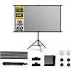 MILATE Piccolo schermo per proiettore Schermo for proiettore anti-luce con supporto 4K HD portatile for esterni for interni for presentazioni in ufficio notturne di film in cortile con design portatile(100 i