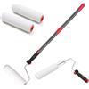 DAKEPOLE Rullo Colorato, 70-120cm Rullo per Pittura con Asta Telescopica Rullo per Pittura Multifunzionale con Pennello per Casa Rullo per Pittura in Acciaio Inox per Pareti e Soffitti