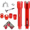 SZMK Chiave Rubinetto Lavello 14 in 1,Chiave Installazione Rubinetto, Sink Wrench,Serraggio Chiaves per Miscelatore Lavello,Chiave per Montaggio Rubinetto Multifunzione per Bagno, Cucina, Lavandino