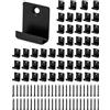 QWORK® 50 x Clip in Acciaio Inossidabile per Decking Composito Viti Incluse (8mm)