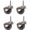 INCREWAY 4 pz Ruote girevoli a sfera, 50mm Rotelle A Sfera Ruote con Gambo Filettato Rotelle