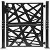 HIJNXG Cancello da giardino in metallo, 105x100 cm, cancello da giardino con serratura, recinzione in acciaio per giardino terrazza, cancello per recinzione, cancello per esterni, cancello in ferro, cancello