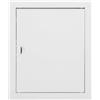FEINZ Sportello di Ispezione 20x25 cm Metallo Bianco con Chiusura a Scatto, Botola di Manutenzione per Parete e Soffitto, Portello di Accesso in Acciaio Verniciato a Polvere, Stabile