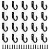 GEBAUM 30 pezzi 27 mm Ganci da Avvitare, Ganci Appendiabiti in Acciaio Inox, Piccole viti Appendiabiti Vintage, Possono essere utilizzati in Corridoio, Camera da letto e Soggiorno