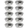 QLEUIFT 10 pcs Maniglie tonde da incasso Maniglia incassata Invisibile scorrevole Maniglie per porte scorrevoli Maniglie rotonde scorrevoli a filo per mobili Armadio Armadio Porta di casa Decorazione
