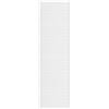DecoMeister Porte a Lamelle Chiuse in Legno 594x1995 mm Confezione da 1 - Porta Pino Massiccio - Anta per Armadio a Persiana Cieca - Frontali Mobili e Antine per Guardaroba - Preverniciato Bianco