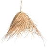 ZocoChic Lampada a sospensione in paglia stile marocchino, paralume artigianale, 25 cm, naturale