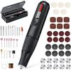 Focenat 8V Strumento multifunzione e 61 accessori, Utensile Rotante a 5 marce, 23000 giri/min MAX, Rotante Multifunzione, Mini Trapano a Batteria luce LED, per foratura fresatura incisione lucidatura
