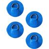 Gralara 4 Pezzi D Rings Anelli Inox PVC Supporto Accessori Tavola Gonfiabile Sostituzione Facile Adatto per Kayak Canoa Barca Surfboard Paddleboard, Arancione