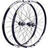 ZXGSXIOU Set di ruote per MTB da 26/27,5/29 pollici, cerchio in lega a doppio strato con cuscinetti sigillati, cassetta QR 8-11 velocità, mozzo in carbonio, freno a disco.