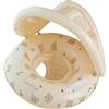 Generico Galleggiante Piscina Con Tenda Parasole Pieghevole Anello Gonfiabile, 55x52cm, Salvagente Neonato - Ciambella Neonatos Con Parasoles, Salvagente Neonato Con Parasole, Per Spiaggia Esterno Vacanze