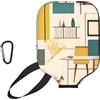 CNTDBU Custodia per pagaia da pickleball Mid Century, in neoprene, con tasca in rete, moschettone per borsa da palestra
