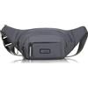 Hixingo Marsupio Uomo Donna Impermeabile, Cintura Borsa Tracolla con Cintura Regolabile Borsa da Vita Leggera con Multi Tasche per Corsa Escursionismo Viaggio Festival (620 Grigio,40x16x6cm)