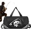 Generisch Borsa da pesca, borsa per attrezzatura da pesca, zaino da pesca a spalla, per attività all'aperto, campeggio, lago, acqua salata, acqua dolce, kayak, viaggi, barca, sport, Blu, Siehe