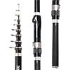 LADFRTYU Canna Da Pesca Canna Da Pesca Telescopica Roccia, Mosca, Carpa, Feeder, Fibra Di Carbonio, 2,7 M,4,1,8,5, Mini Portamulinello Viaggio(Rock Rod White,1.8 m)