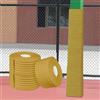 Generic Imbottitura per bastoni da basket - Copertura di sicurezza durevole per bastoni da allenamento rotondi o quadrati - protegge i giocatori e migliora la sicurezza durante gli allenamenti