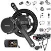 BAFANG 250W 48V BBS01B Mid Drive Kit - Motore Bici Elettrica con 48V 18,2Ah Rear Rack Batteria e Display LCD EKD01, Kit di Conversione Ebike per BB 68MM Mountain Bike Bici da Strada Bici da Pendolare