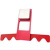 KQFCAZRE Biliardo Porta Stecche Porta Cue Biliardo 4 Spazi Alluminio PU Pieghevole Fermo Antiscivolo Accessorio da Tavolo Adatto a Giocatori Adulti Amici, Rosso Nero