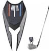 Generisch Strumento di riparazione per divot da golf, strumento 6 in 1, strumento di riparazione da golf in lega di zinco con clip magnetica, marcatore per palline da golf, forchetta da golf verde