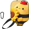 CNTDBU Cute Bee - Custodia per pagaia da pickleball, in neoprene, con tasca in rete, moschettone per borsa da palestra
