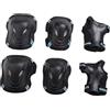 Chatonshen 6 Pezzi Set Ginocchiere Protezioni Gomitiera Polsiere Skate Bambini Adulti Traspiranti Leggere Adatte a Pattinaggio Ciclismo attività all'Aperto, Blu