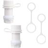 Goktvai 2pz Kit Tappi di Scarico Refrigeratore per Igloo, Tappo di Scarico Filettato Resistente con Tappo Fissaggio Pratici Pezzi Ricambio Refrigeratore Adatto per Igloo 50-165 QT