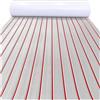 GSJNHY Pavimenti 2400×1200×5mm Eva Foam Boat Flooring Pad Marine Decking Sheet Mat Self-Adhesive Yacht Deck Floor Jet Ski per Barche(Dark Gery Red)
