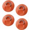 Milageto 4 Pezzi D Rings PVC Acciaio Inossidabile Anelli Accessori Tavola Gonfiabile Ricambio Facile Adatto per Kayak Canoa Surfboard Paddleboard Barca, Rosso