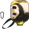 CNTDBU Panda Sleep Ball - Custodia per pagaia in neoprene con tasca in rete, moschettone per borsa da palestra