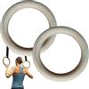 Générique Anelli da ginnastica - Anelli da ginnastica in legno 19 x 19 x 2,5 cm | Antiscivolo e Assorbente il sudore | Maniglie per trazione-anello per sollevamento per palestra a casa, area J