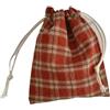 FVDZRFIE Borse Tela 1 pz Borsa portaoggetti con coulisse in cotone scozzese for imballaggio, portamonete, rossetto, gioielli(Color6)