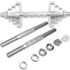 Generic 2 maniglie per manubri, barra filettata zigrinata in acciaio inox, adatta a dischi di peso standard, accessori per sollevamento pesi a casa e palestra