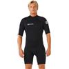 Rip Curl 2026 Uomo Trad 2mm Back Zip Shorty 12AMSP - Black