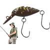Genérico Crappie Crankbaits | Esca realistica con ami inclusi | Crankbait Minnow, Swimbait galleggiante per pesce persico, trota, lucioperca, luccio, sole, salmone e muskie in acqua e salata