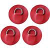 predolo 4 Pezzi D s Pad Fissaggio D Inox PVC Accessorio Installazione Semplice Adatto per Paddleboard Surfboard Rafting, Arancione