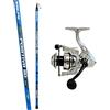 kolpo kit combo da pesca in mare lago con galleggiante bombarda o fondo con canna e mulinello