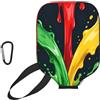 CNTDBU Liquid Flow Collision Pickleball - Custodia in neoprene con tasca a rete, moschettone per borsa da palestra