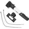 Baxnore Mini pompa d'aria portatile in lega di alluminio per pneumatici da ciclismo, compatibile con valvole Schrader e telescopio estensibile per pneumatici da strada ad alta pres