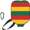 CNTDBU Custodia per pagaia con bandiera della Lituania, in neoprene, con tasca in rete, moschettone per borsa da palestra