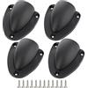 Frahou 4 coperture di sfiato in nylon da 2,5 mm, per barche, bordi lisci con spessore 1/8