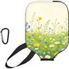 CNTDBU Mixed Wild Meadow - Custodia per pagaia in neoprene con tasca a rete, moschettone per borsa da palestra
