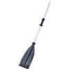 Deskium Pagaia per kayak per barca gonfiabile, 125 cm, in lega di alluminio, 37,5 x 13,5 cm, remo portatile per barche da pesca, zattere e canoe
