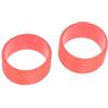 Generic Tenuta per Racchetta in Silicone Riutilizzabile con Design Facile da Usare per Il Fissaggio Dell'overgrip della Racchetta da Tennis per Gli Appassionati di Sport 2 Pezzi/Set (Rosso)