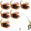 Generic Clip per canna da pesca, portatile, riutilizzabile, antiscivolo, attrezzatura per pesca a mosca, cravatte per canna da pesca, per feste, lago, jigging, pesca a traina, casting, torrente, acqua di mare