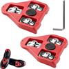 SANTUO Look Delta - Tacchetti da bici compatibili con scarpe Peloton, sistema galleggiante a 9°, per scarpe da ciclismo, set di pedali per interni ed esterni